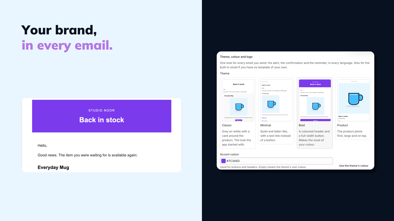 Your brand in every email
